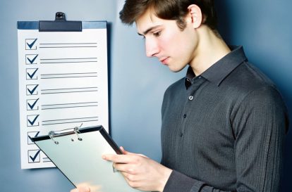 A list of skills on a clipboard, with a checkmark next to each one